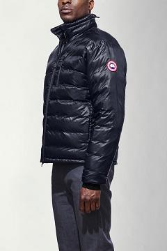 Chamarras Canada Goose Hombre México - Lodge Chaqueta De Plumas Azules / Negros FG1730248
